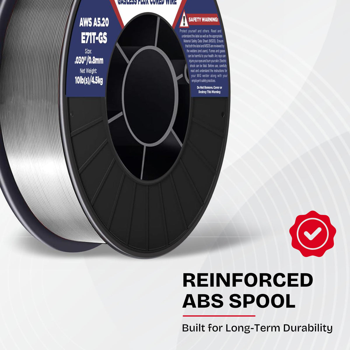 Suitable for lightly rusted steel with ATLAS WELDER flux core wire
