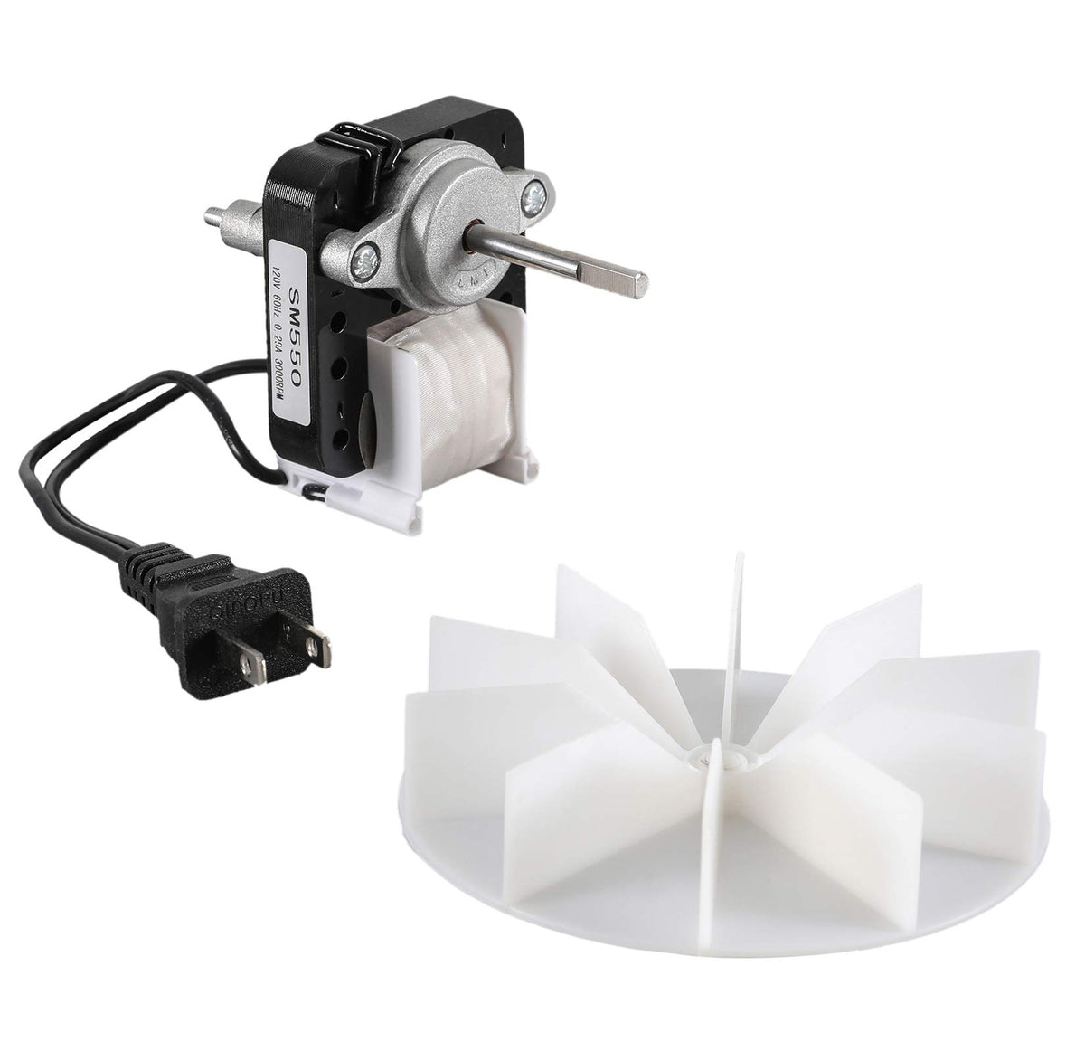 ATMA SUPPLY SM550 motor front view for simple replacement in vent fans.
