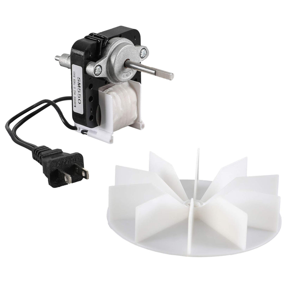 ATMA SUPPLY SM550 motor front view for simple replacement in vent fans.