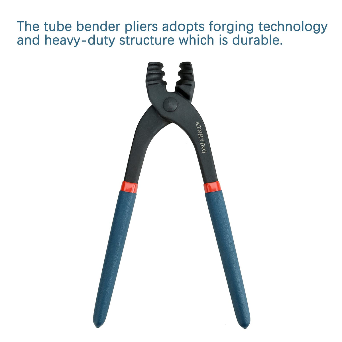 ATNHYING brass tube bender jaw detail demonstrates precise bend control.