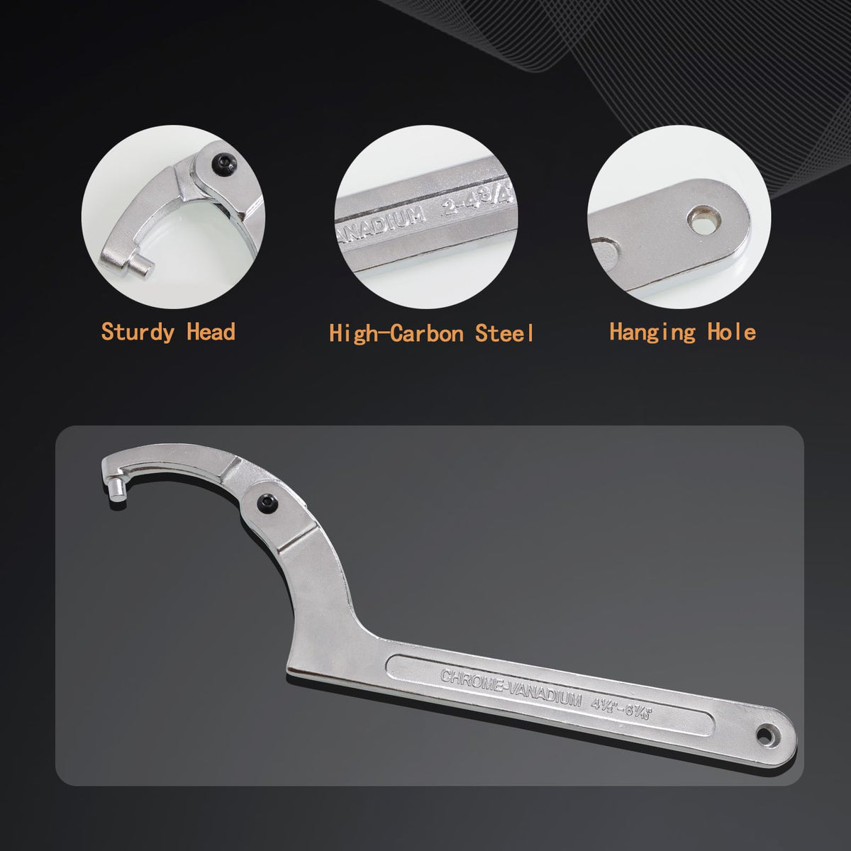 ATNHYING set includes 11 replaceable heads, 4 spanners, and 1 hex wrench for flexibility.
