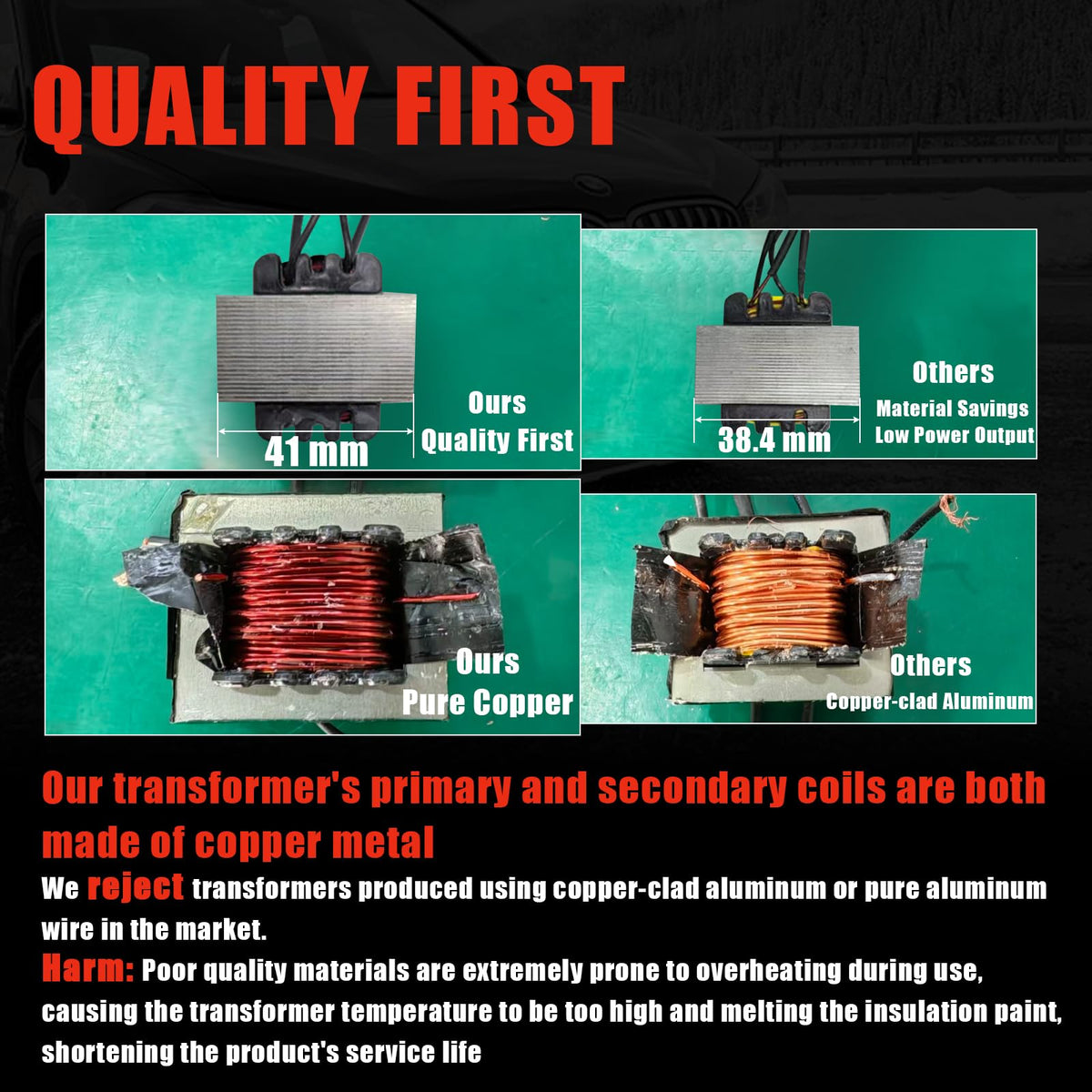 ATOLS brass staple insert showing rapid heating for secure joins