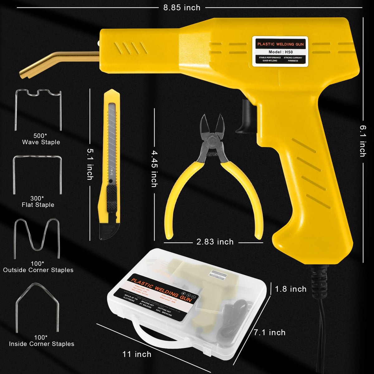 ATOLS portable case and staples for easy transport