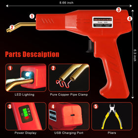 ATOLS plastic welder kit with staples and pliers ready to use.