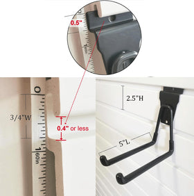 ATOOLA installation demo shows tool-free slatwall mounting