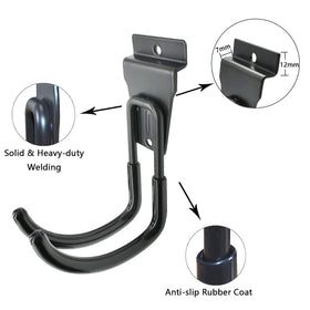 ATOOLA large U hooks support bikes ladders and heavy gear