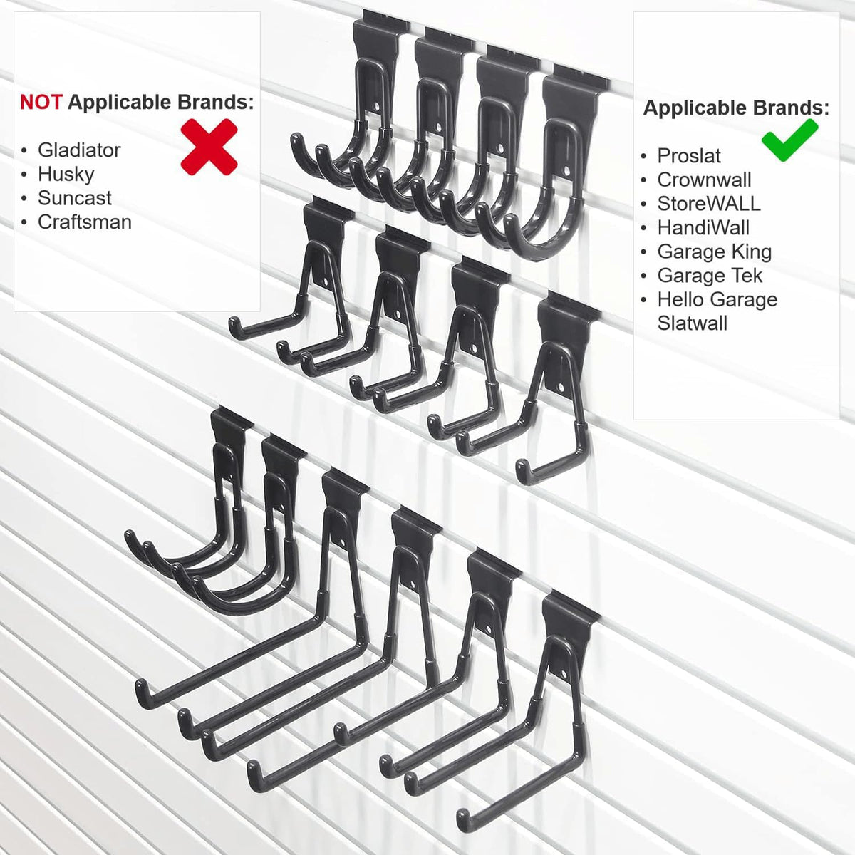 ATOOLA small J hooks organize cords and small tools neatly