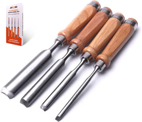 ATOPLEE wood chisel set 8mm blade for precise carving and clean cuts.