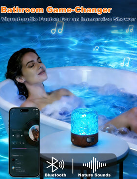 ATRIGLO shower light Bluetooth speaker for shower music.