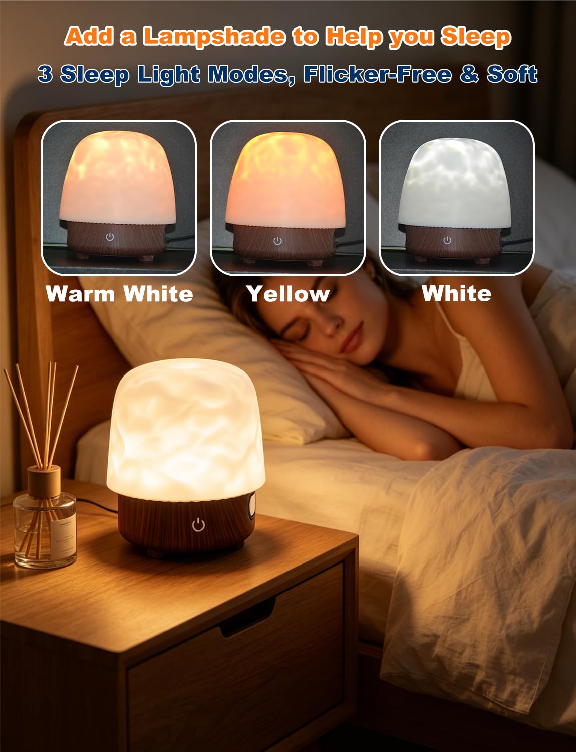 ATRIGLO water ripple projection creates a dreamy ambience.