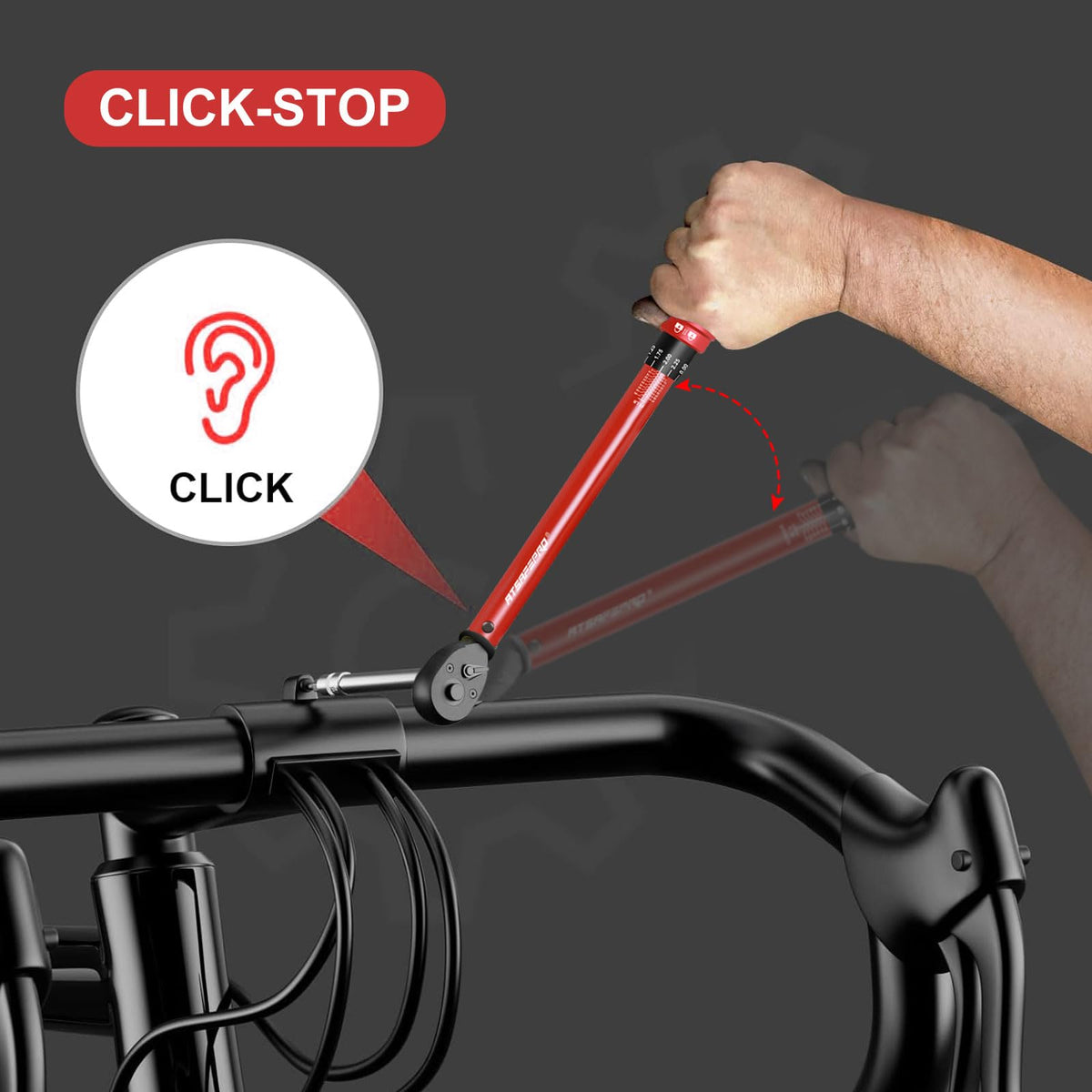 ATsafepro audible click confirms preset torque during use