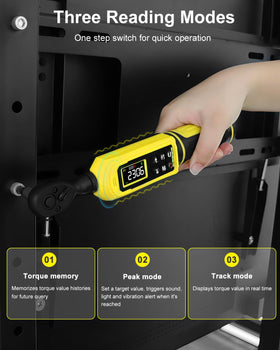 ATsafepro peak and track data storage records maximum torque values