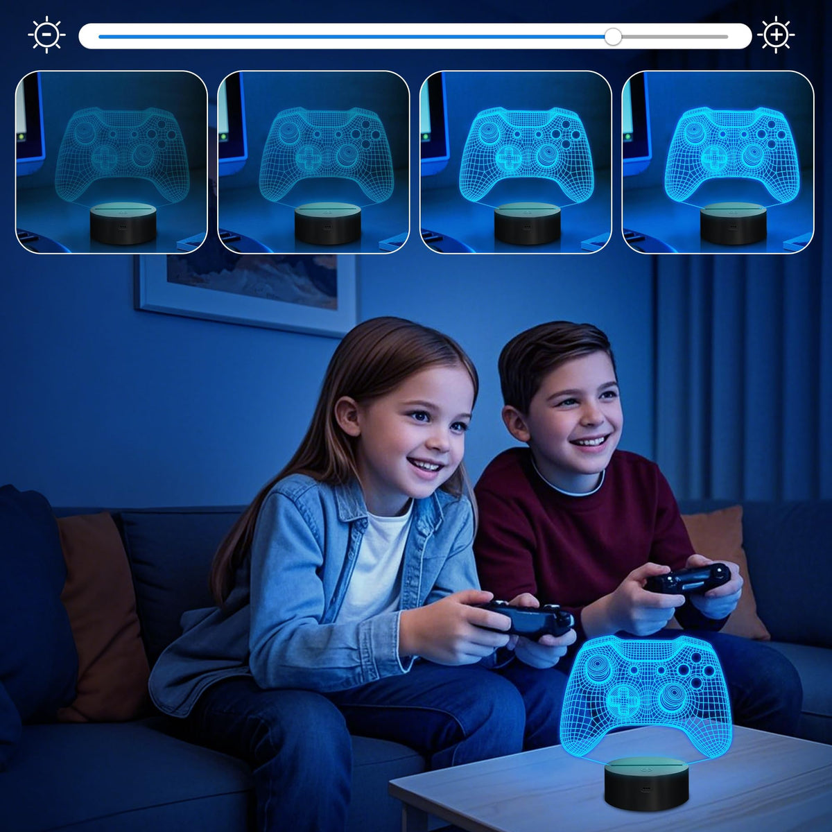 Attivolife Gamepad 16 color-changing option for mood lighting.