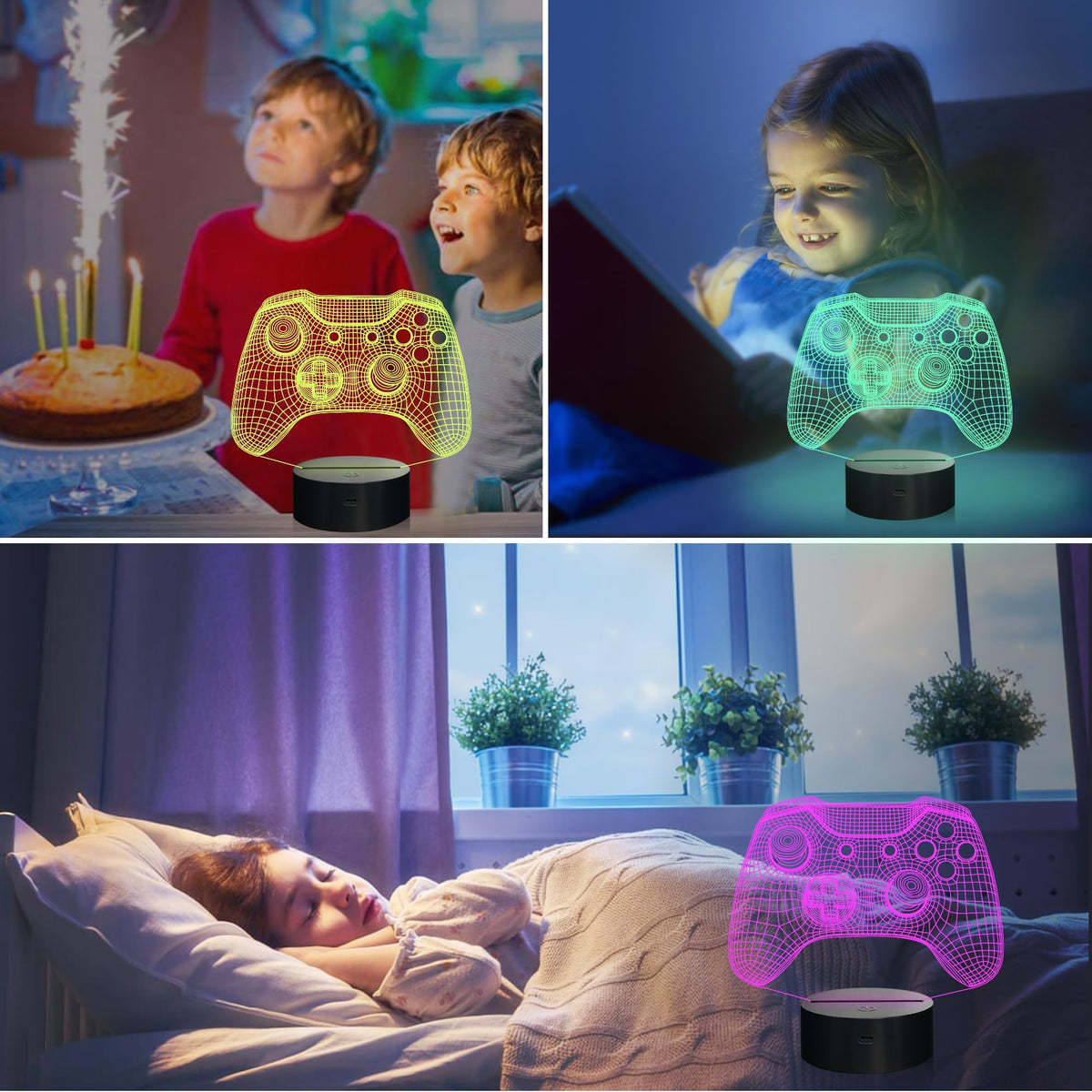 Attivolife Gamepad bedroom decor adding playful ambiance to a room.