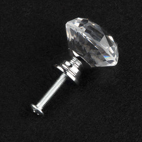 Attom Tech Home bathroom and wardrobe cabinets benefit from durable crystal hardware.