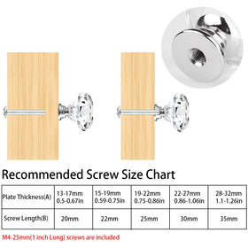 Attom Tech Home 40mm glass knob brightens cabinet surfaces with light reflection.