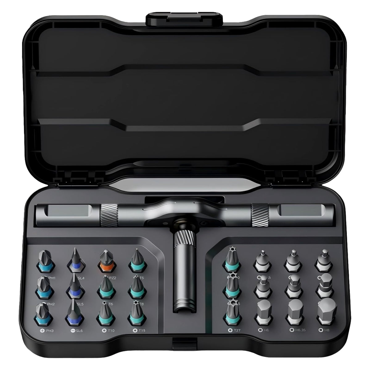 ATuMan RS1 case with bits organized for quick access and transport.