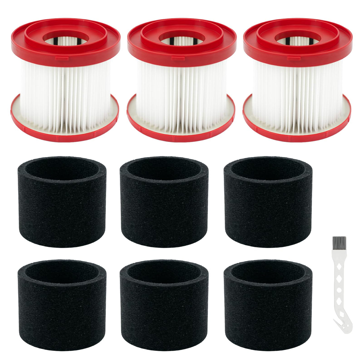 ATXKXE 49-90-1900 filter pack for Milwaukee M18 improves filtration for cleaner air.