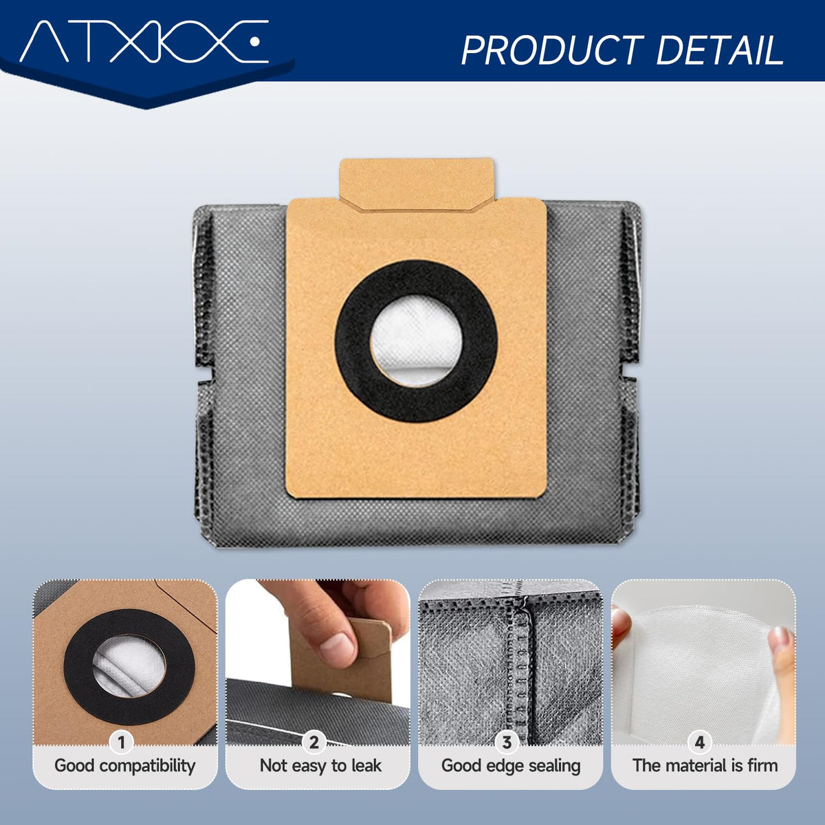 Disposable dust bag provides convenient, cleaner disposal