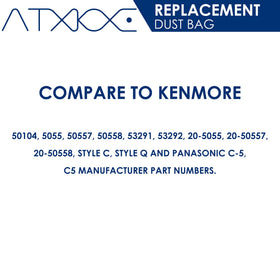 ATXKXE easy replacement reduces mess during bag swap.