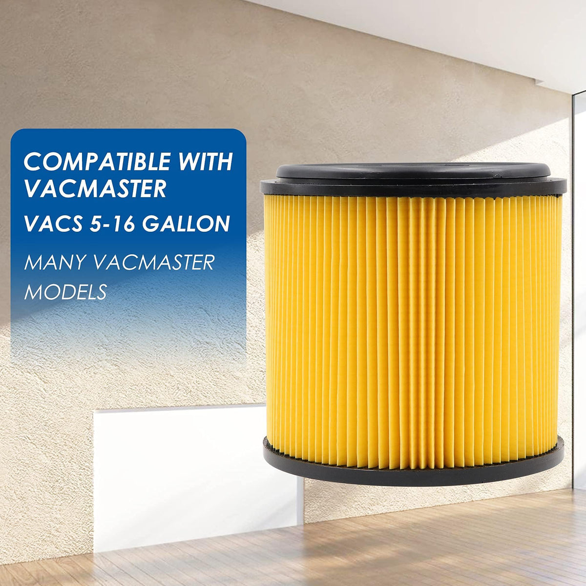 Product packaging view of the VCFS filter set for VacMaster.