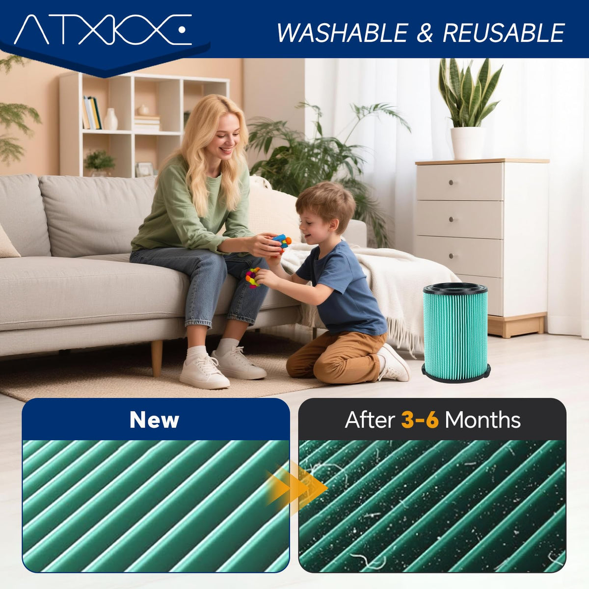 ATXKXE VF6000 compatible Ridgid vacuums for larger cleanup tasks
