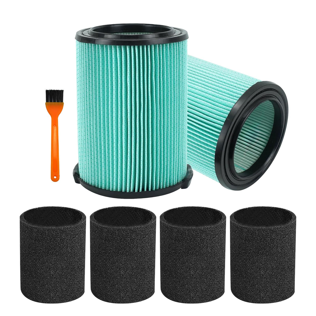 ATXKXE VF6000 filter installed in a Ridgid vacuum capturing drywall dust