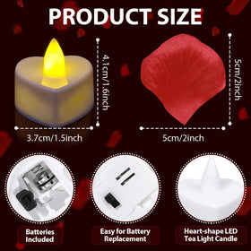 Audab flameless candles with easy, battery-powered setup