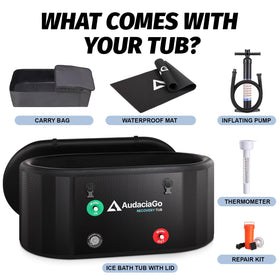 AudaciaGo XXL carry bag and inflation enabling quick setup and transport.