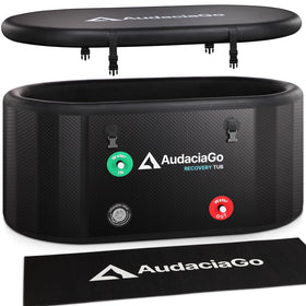 AudaciaGo XXL ice bath tub exterior view showing durable construction for reliable cold plunges.
