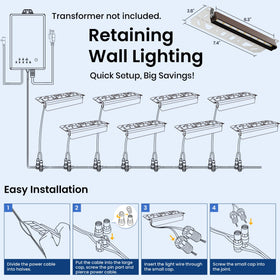 Auderwin rotatable led path light offers flexible aiming for walkways.