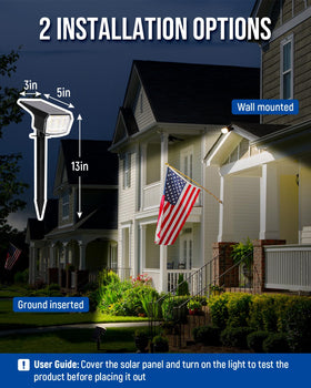 Auderwin weatherproof outdoor light endures rain and wind with IP65 protection.