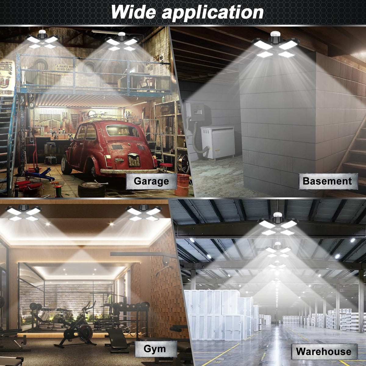 AUDLES versatile garage lights for barns and studios with bright, reliable illumination.