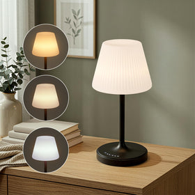 AUDLES cordless table lamp for bedside use with dimmable light