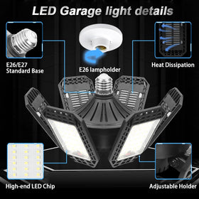 AUDLES 200W LED shop light highlighting high brightness and even illumination