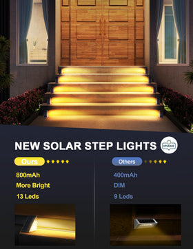 AUDLES solar deck light warming pathway illumination