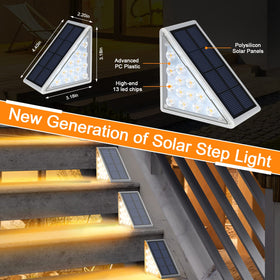 AUDLES solar deck lights illuminate walkways for safer night-time navigation.