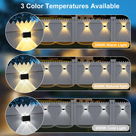 AUDLES solar wall light with anti-glare lens for brighter coverage.