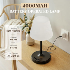 AUDLES lamp includes USB-C and USB-A ports to charge devices