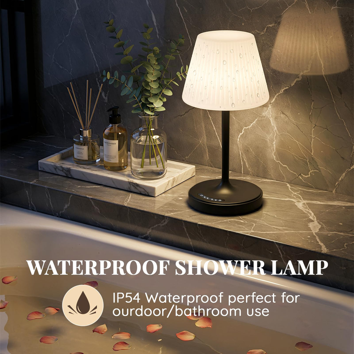 AUDLES waterproof shower lamp designed for bathrooms and moisture-prone spaces