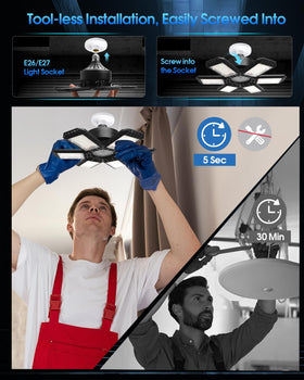 Audles deformable wide-angle panels adjustable 0–90° illuminate every corner.