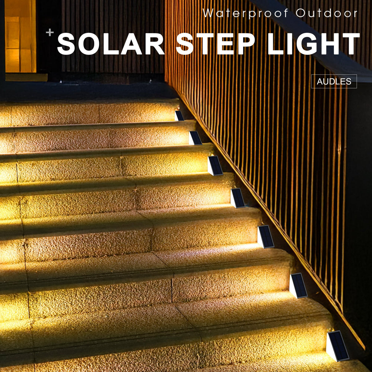 AUDLES yard garden light enhances curb appeal with subtle glow.