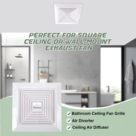 Aufind 360-degree airflow design provides even ventilation.