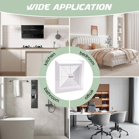 Aufind spring-loaded installation demonstrates easy, tool-free setup.