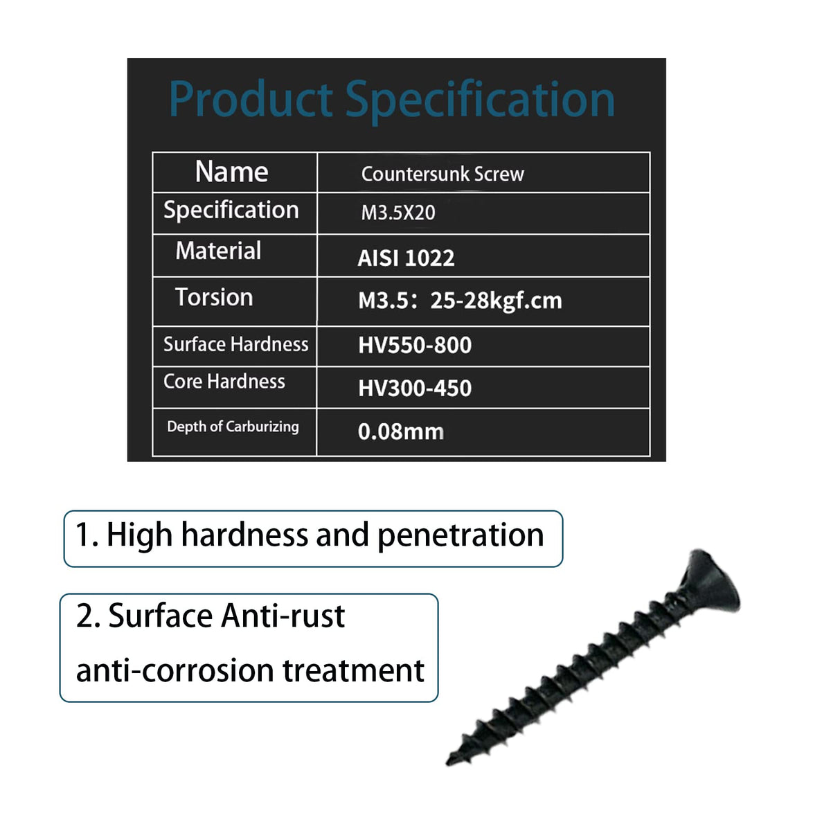Aufuga anti-scratch, rust-resistant coating detail for durable use.
