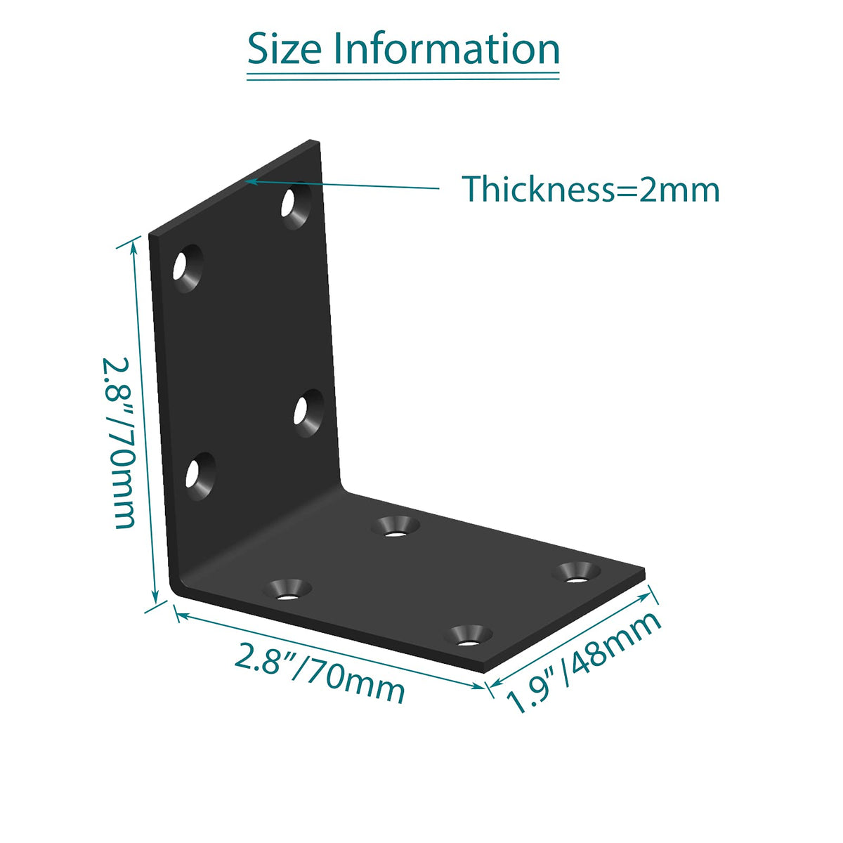 Aufuga heavy-duty angle bracket installed under a shelf delivering reliable load support.