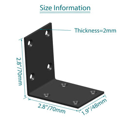 Aufuga heavy-duty angle bracket installed under a shelf delivering reliable load support.