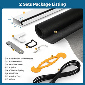 Augblinds adjustable frame 46x46 for easy DIY screen creation.