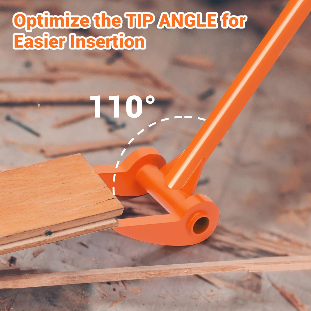 AugFir heavy-duty carbon steel construction resists bending under demolition load.