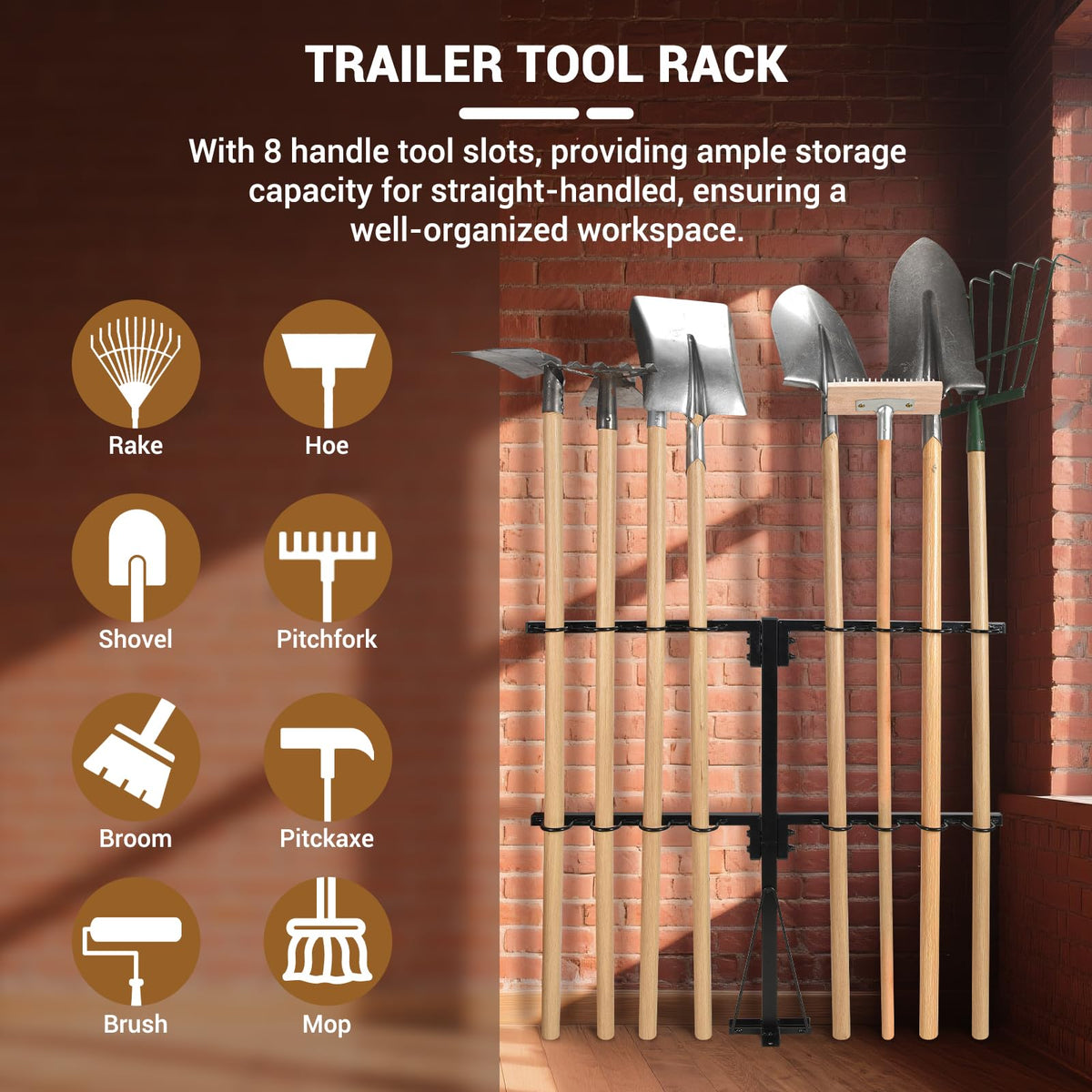 AugFir versatile rack fits trucks, trailers, and mowers for flexible storage.